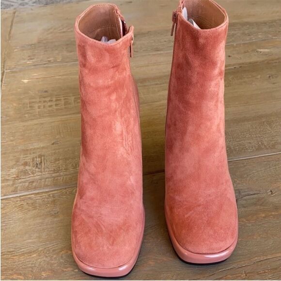 Free People Mary Kate Platform Ankle Boot Coral NWOB US 7.5 - Picture 3 of 8